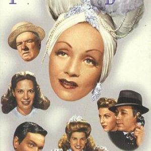 Marlene Dietrich, Orson Welles, W.C. Fields, Laverne Andrews, Maxene Andrews, Patty Andrews, George Raft, Dinah Shore, Vera Zorina, The Andrews Sisters