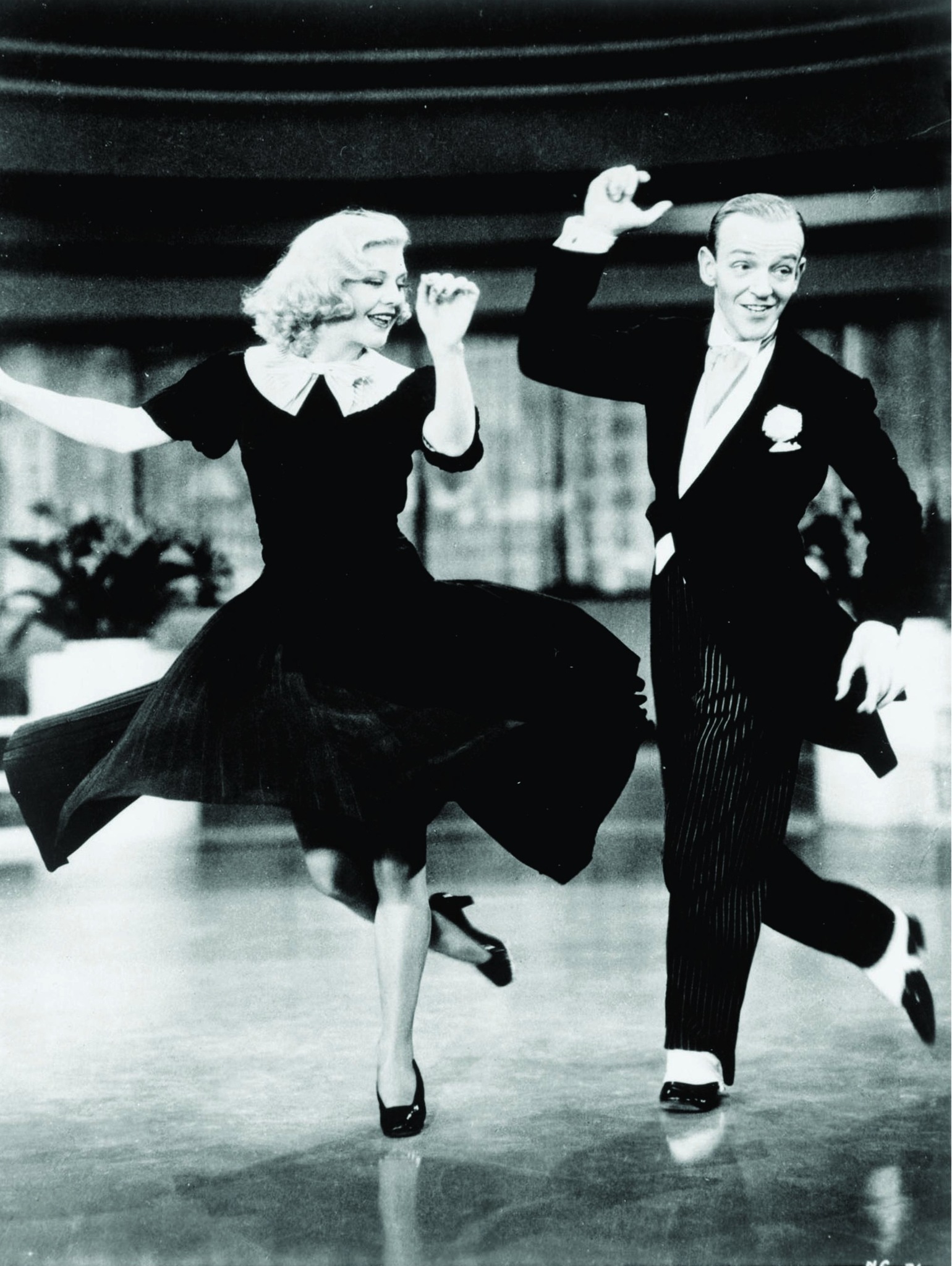 Still of Fred Astaire and Ginger Rogers in Swing Time (1936)
