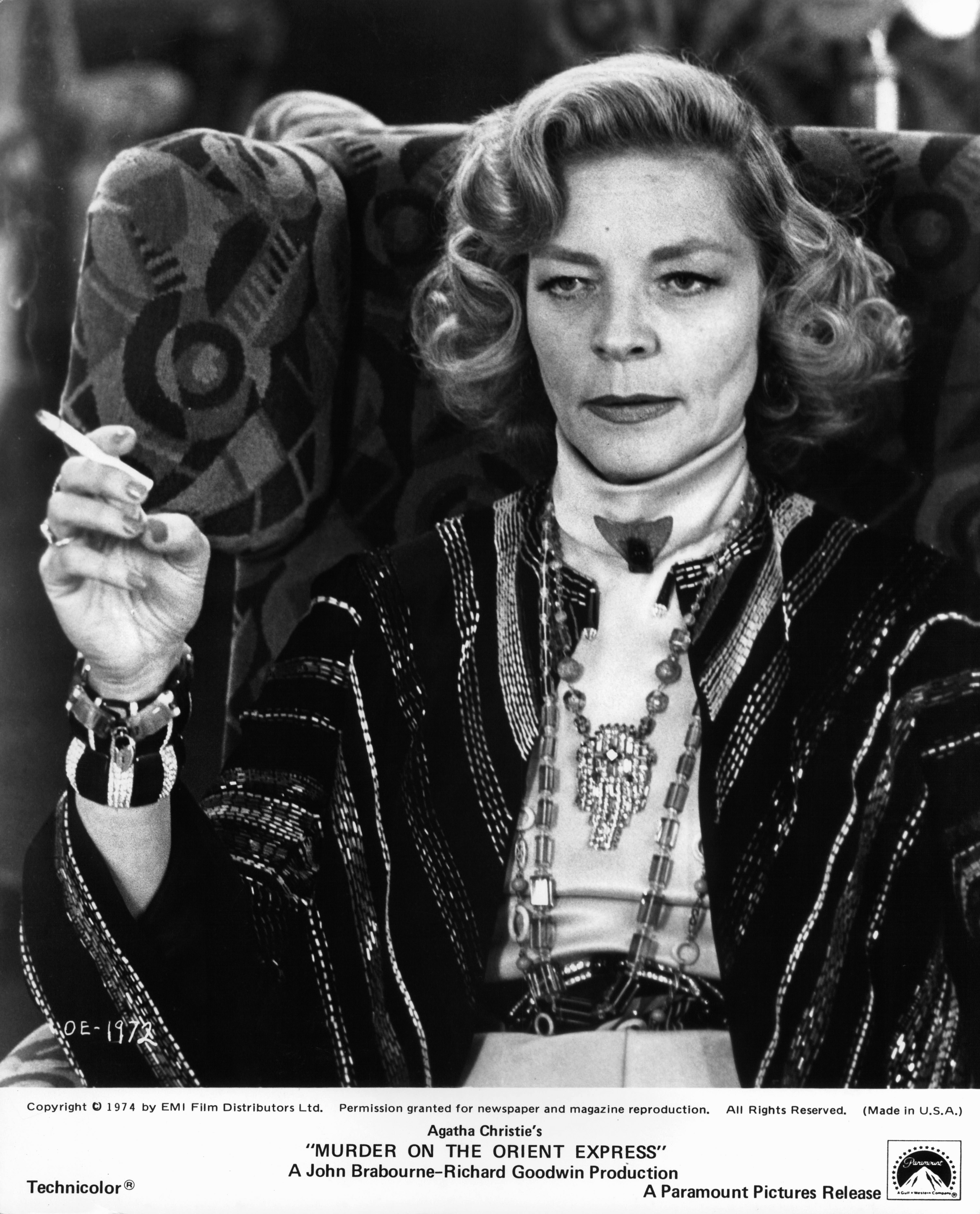 Still of Lauren Bacall in Murder on the Orient Express (1974)