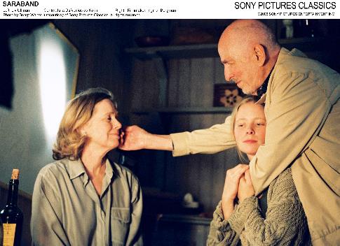 Still of Ingmar Bergman, Julia Dufvenius and Liv Ullmann in Saraband (2003)