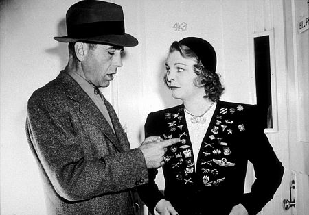 Humphrey Bogart and his third wife, Mayo Methot, circa 1941.