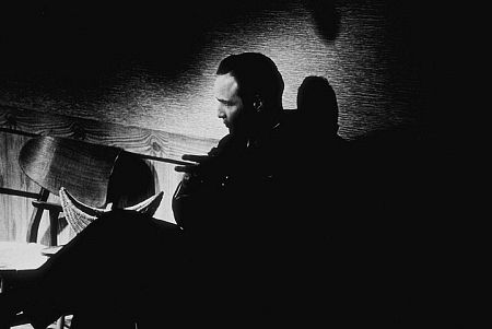 Marlon Brando waiting backstage to be interviewed by Sidney Skolsky