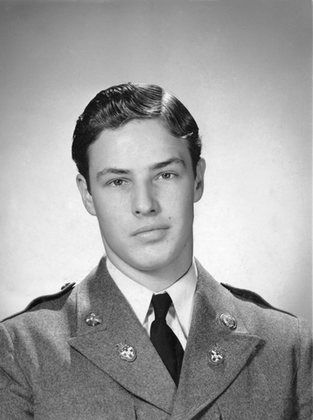 Marlon Brando at Military Academy (which he was kicked out of) circa 1940