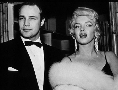 M. Monroe & Marlon Brando. c. 1953