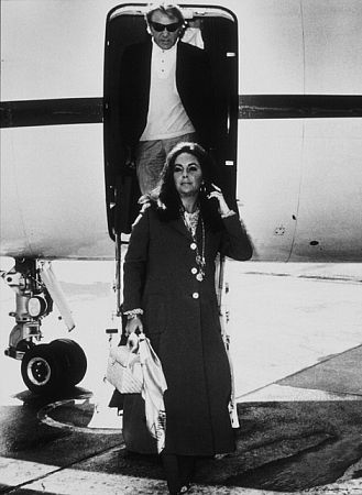 Elizabeth Taylor with Richard Burton C. 1973