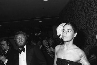 Steve McQueen and Ali MacGraw at an award celebration for James Cagney