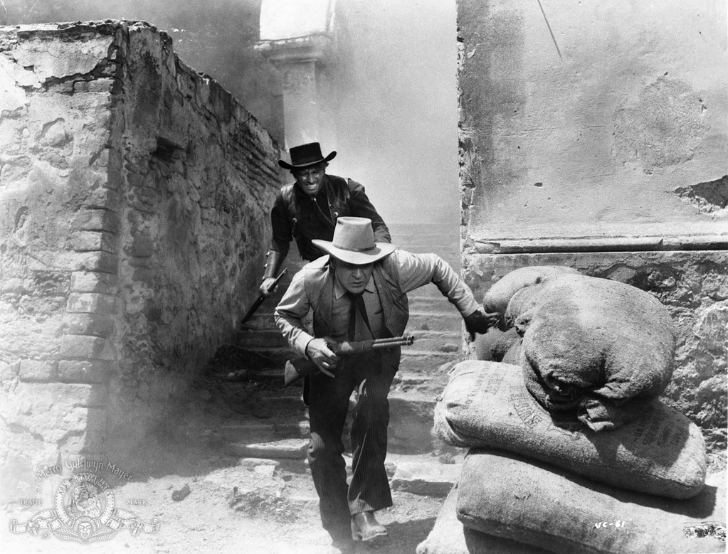 Still of Gary Cooper and Burt Lancaster in Vera Cruz (1954)