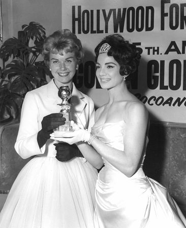 Doris Day, Zira Rogers At the Golden Globe Awards 1958