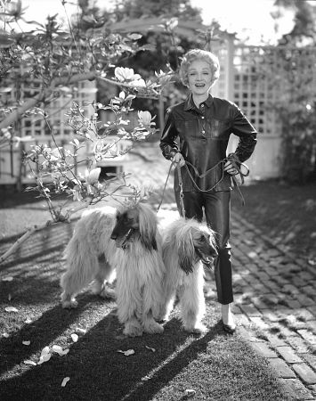 Marlene Dietrich at home, c. 1955.