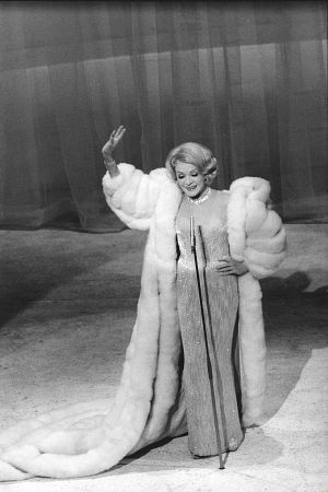 Marlene Dietrich's last performance in London, c. 1955.