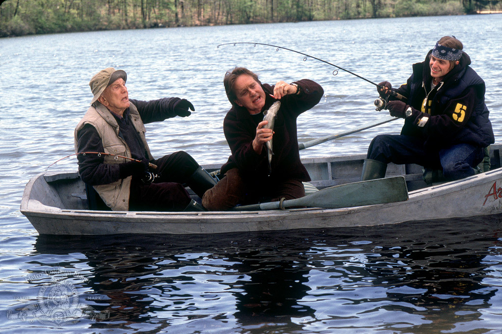 Still of Kirk Douglas, Michael Douglas and Cameron Douglas in It Runs in the Family (2003)