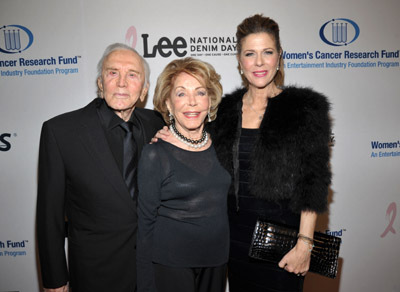 Kirk Douglas, Rita Wilson and Anne Douglas