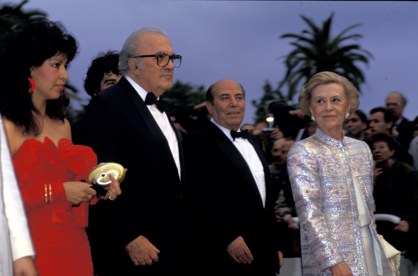 Federico Fellini, Marie-Laurence Harot and Giulietta Masina