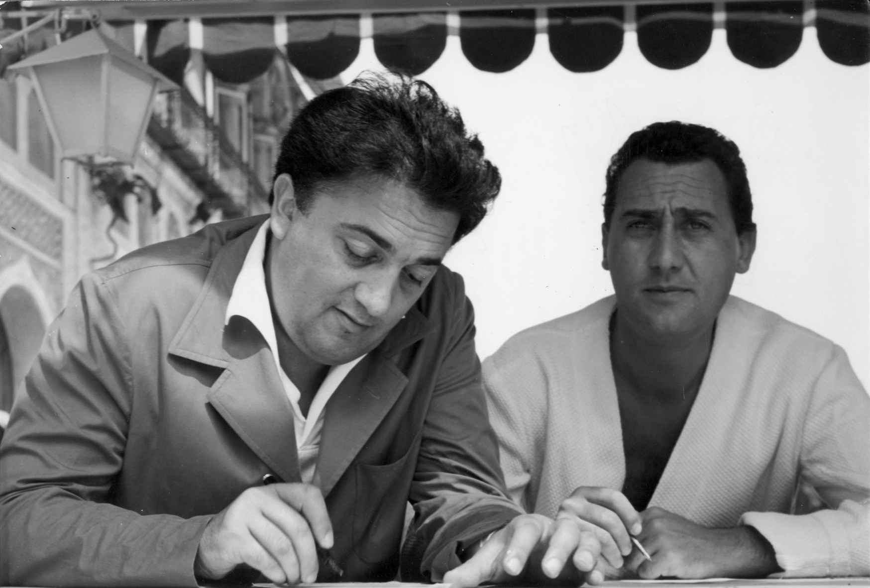 Federico Fellini and Alberto Sordi