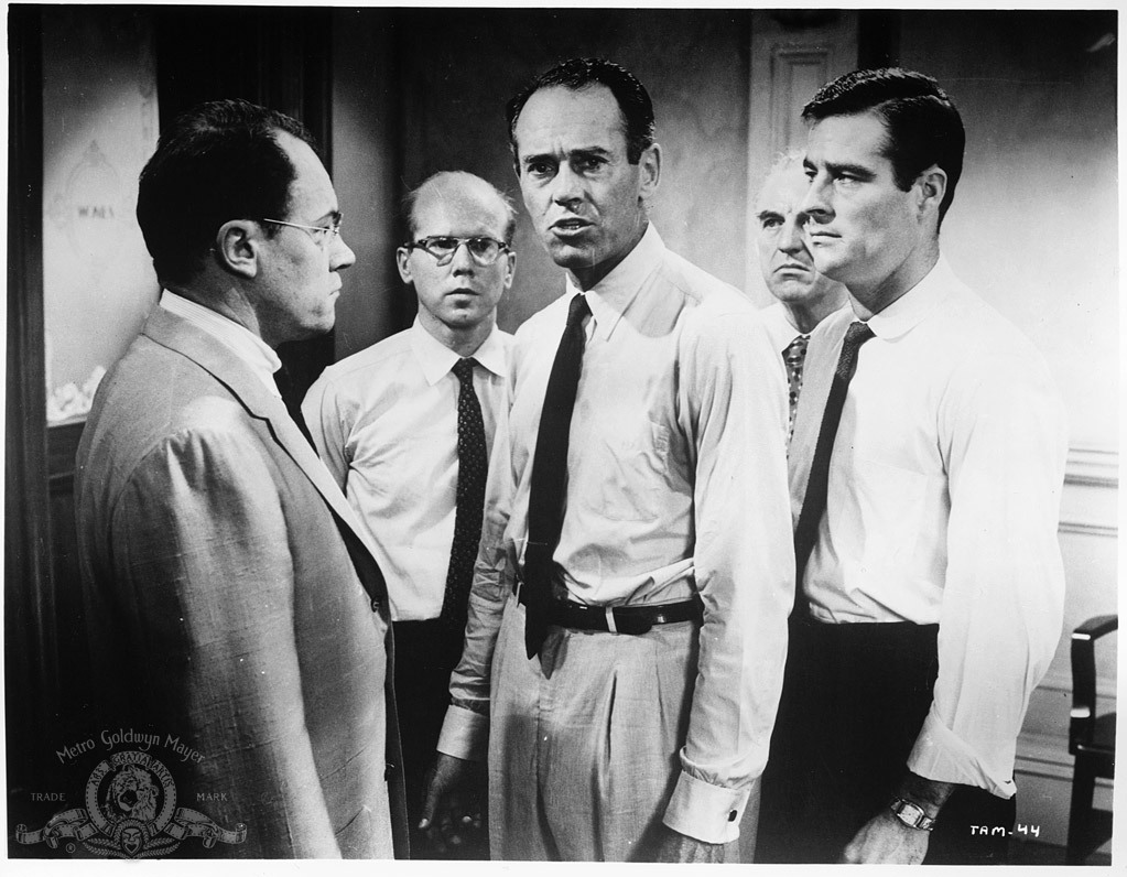 Still of Henry Fonda, John Fiedler, E.G. Marshall and Robert Webber in 12 ituzusiu vyru (1957)