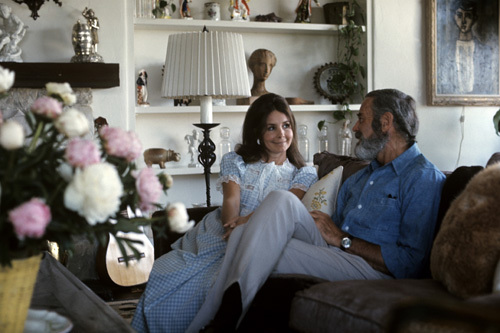 Henry Fonda at home with his wife Shirlee