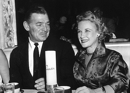 Ciro's Nightclub, Clark Gable with Kay William, 1955.