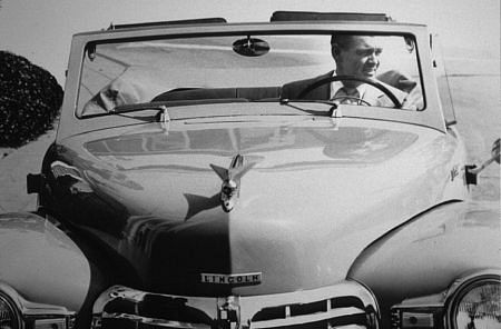 Clark Gable in his 1946 Lincoln Continental *M.W.*