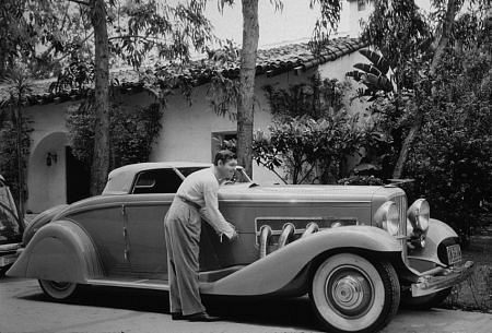Clark Gable in his 1935 Duesenberg C. 1935 *M.W.*