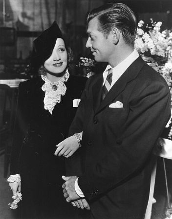 Marlene Dietrich with Clark Gable, c. 1932.