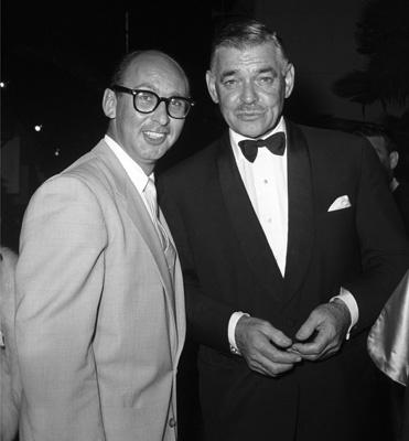Photographer Bernie Abramson with Clark Gable circa 1960s