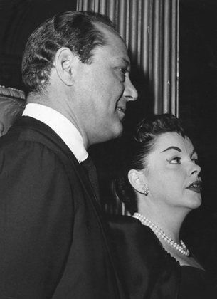 Judy Garland and husband Sidney Luft