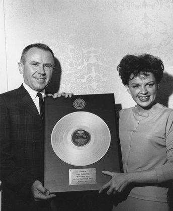 Judy Garland receiving Gold Record for 