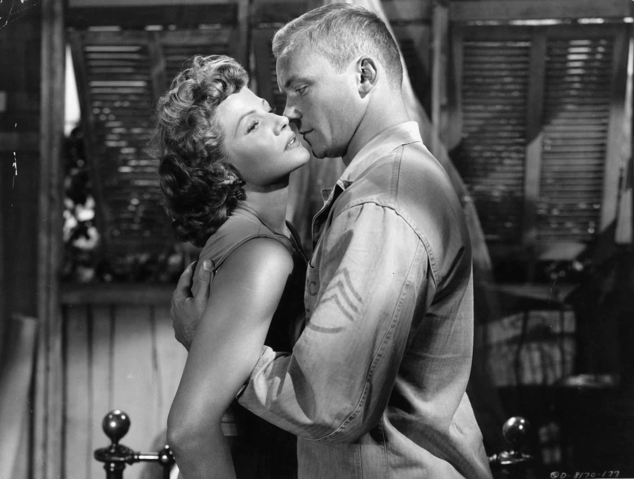 Still of Rita Hayworth and Aldo Ray in Miss Sadie Thompson (1953)