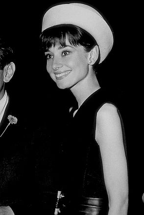 33-175 Audrey Hepburn at a studio party to honor the filming of 