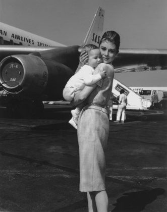 Audrey Hepburn & son Sean C. 1961