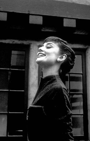 33-2237 Audrey Hepburn on the Paramount Studios lot on her first trip to Hollywood