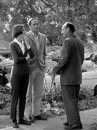 33-4 Audrey Hepburn, Mel Ferrer and photographer Sid Avery at their Los Angeles Home