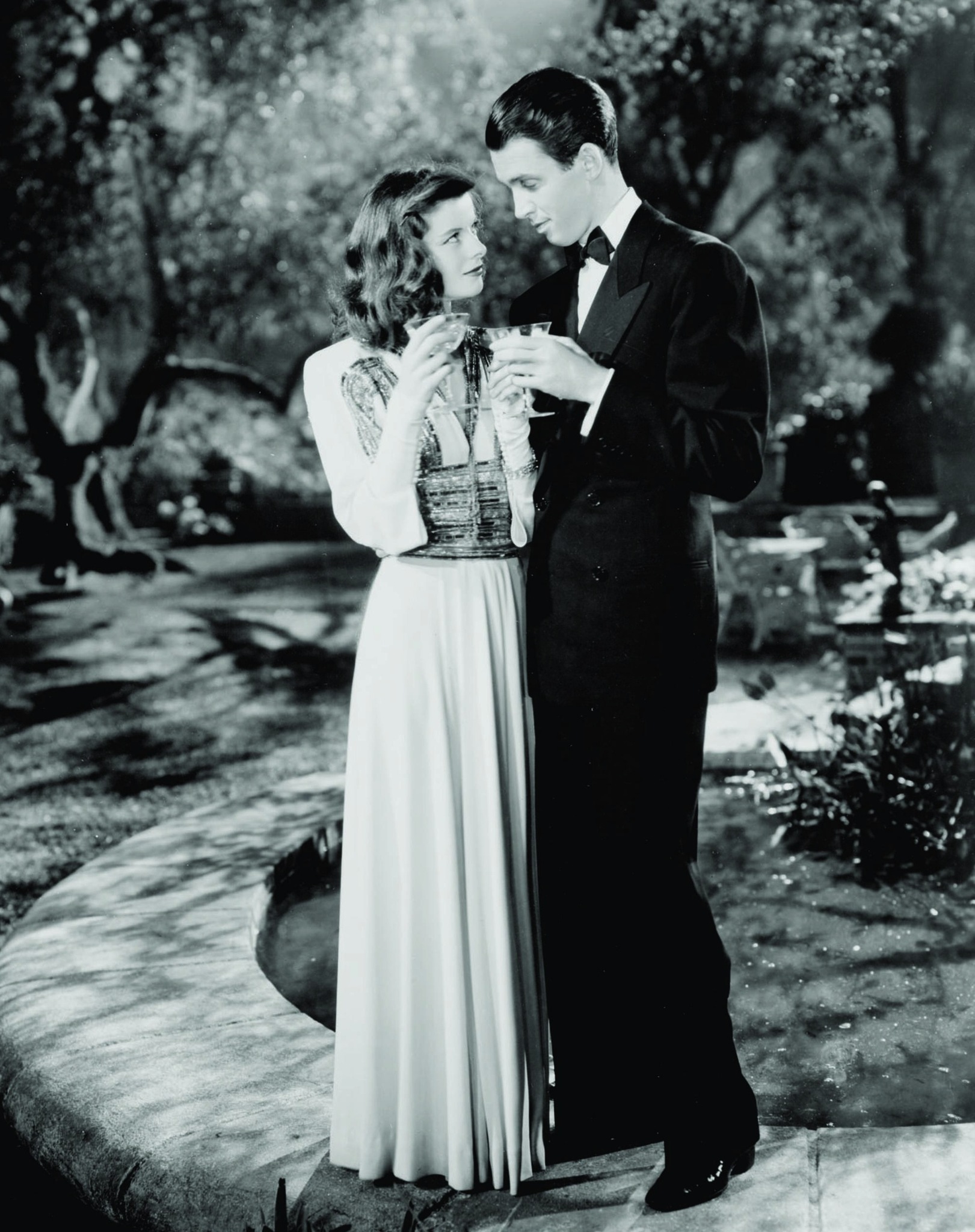 Still of Katharine Hepburn and James Stewart in The Philadelphia Story (1940)