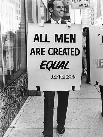 Charlton Heston at Integration Demonstration in Oklahoma City, May 27, 1961, **I.V.