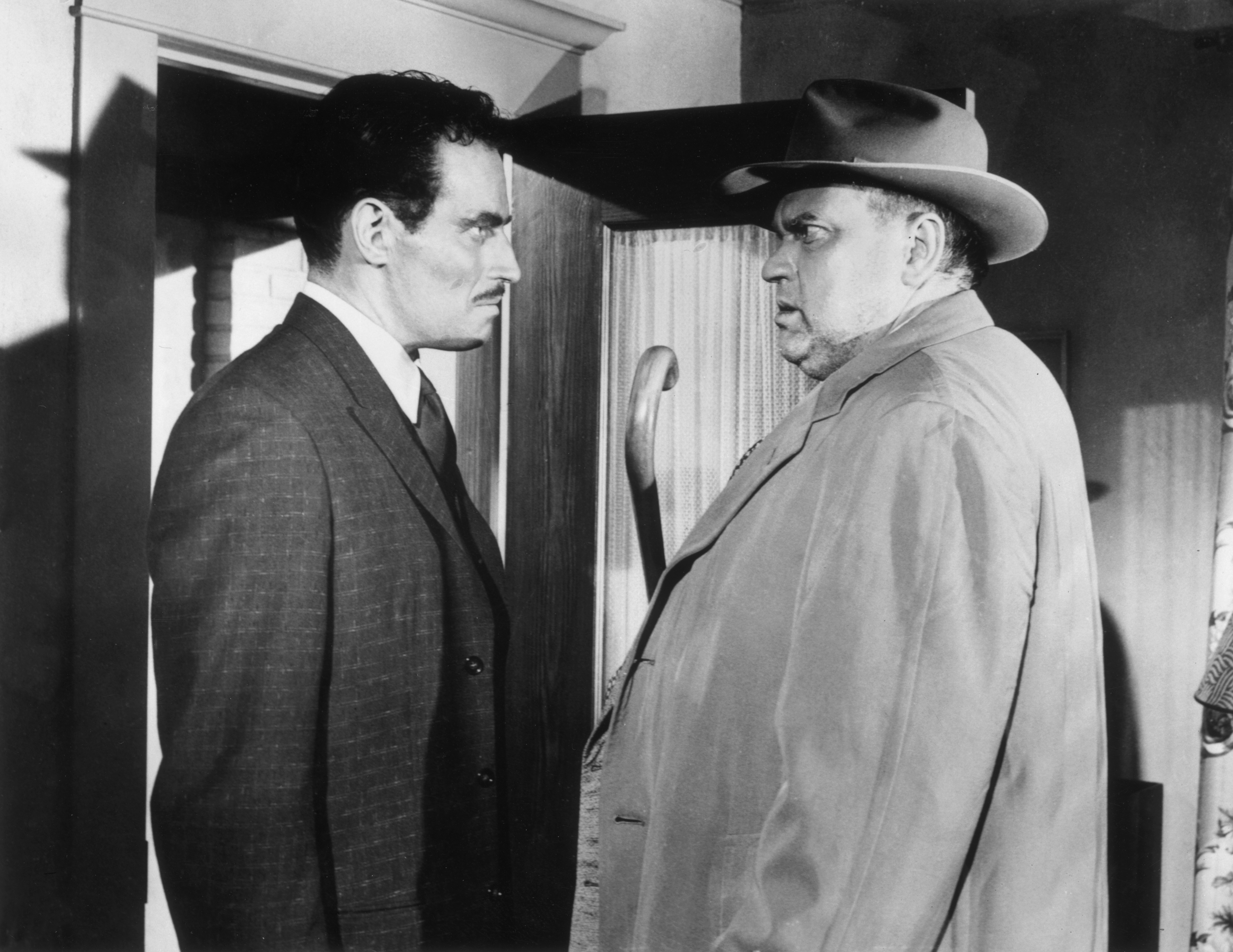 Still of Charlton Heston and Orson Welles in Touch of Evil (1958)