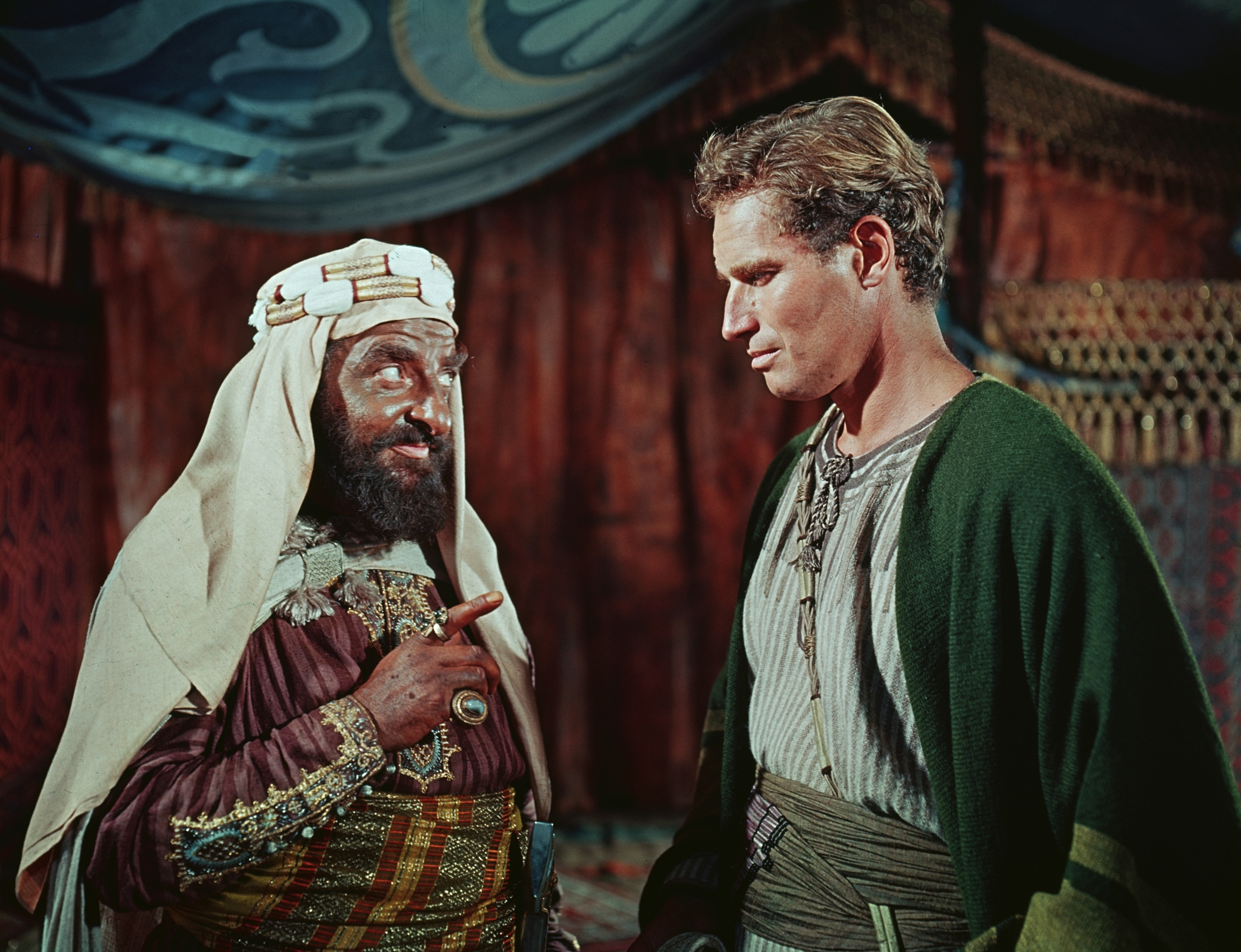 Still of Charlton Heston and Hugh Griffith in Ben-Hur (1959)