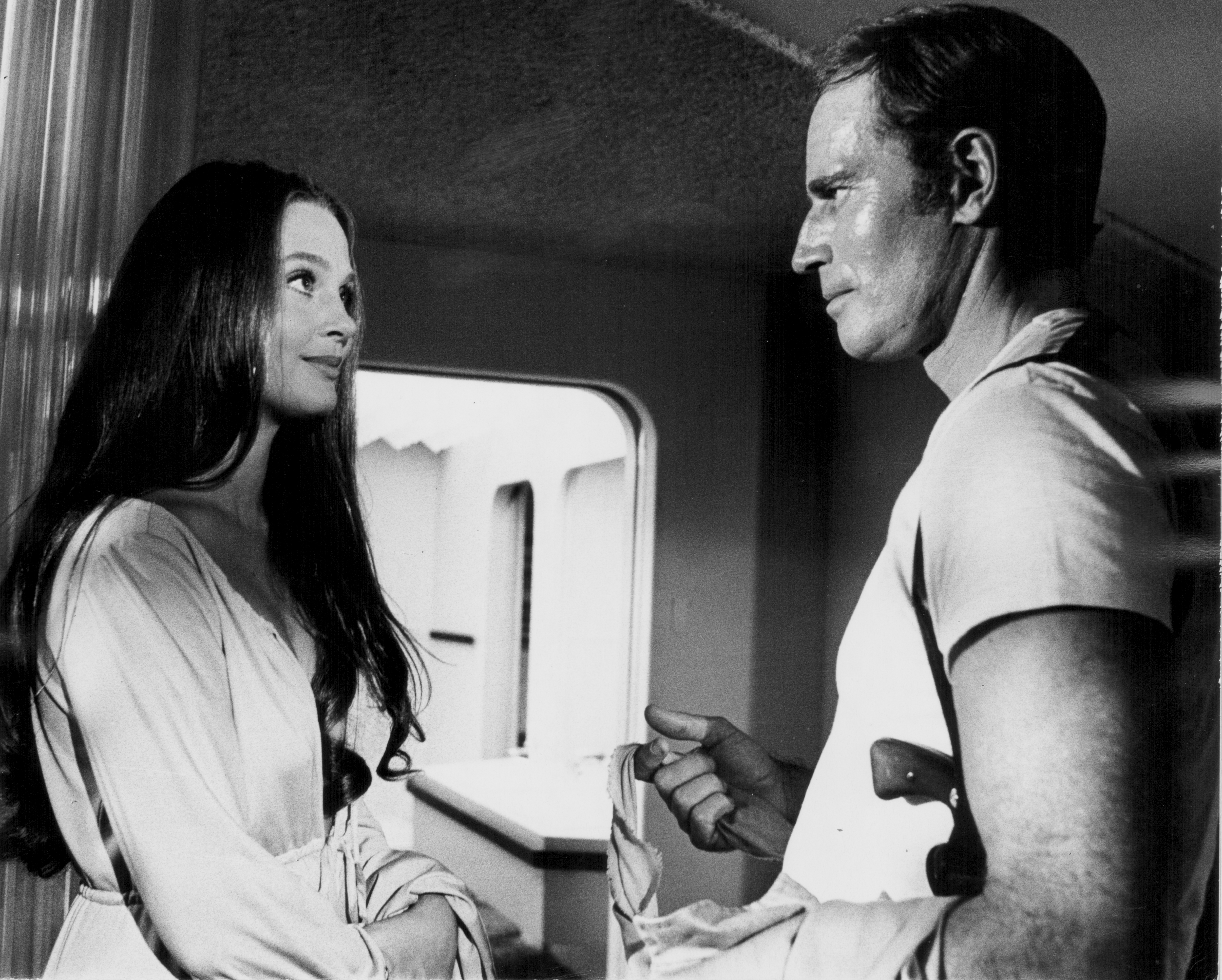 Still of Charlton Heston and Leigh Taylor-Young in Soylent Green (1973)