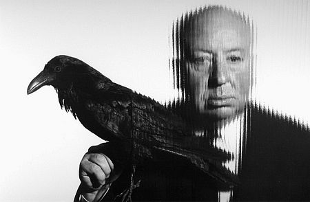 1978 Gabi Rona MPTV --Alfred Hitchcock holding a bird, 1958.