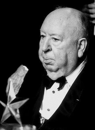 Alfred Hitchcock at the Life Achievement Awards.