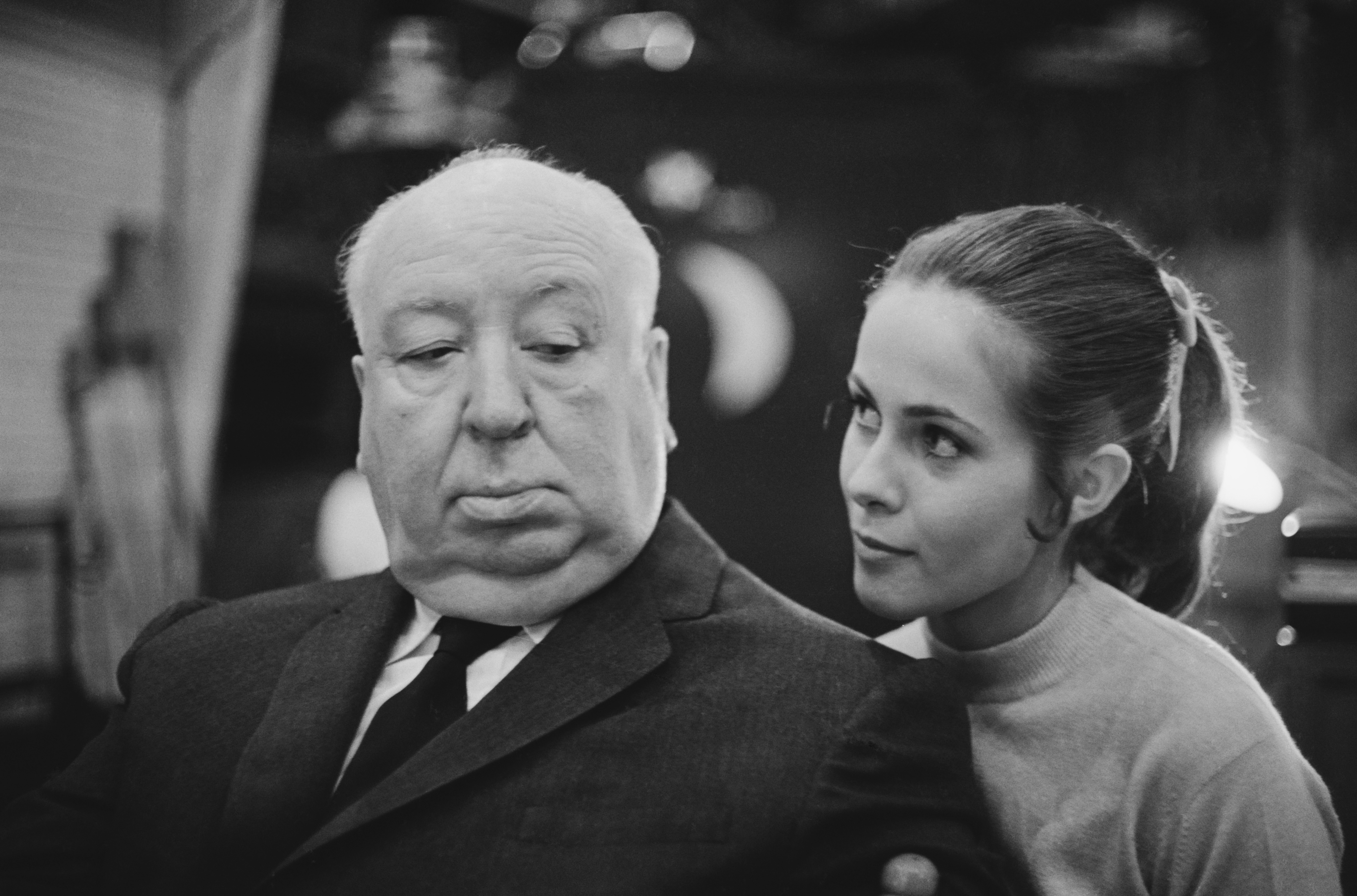 Still of Alfred Hitchcock and Claude Jade in Topaz (1969)