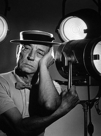 Buster Keaton, 1954. Modern silver gelatin, 14x11. $600 © 1978 Gabi Rona MPTV