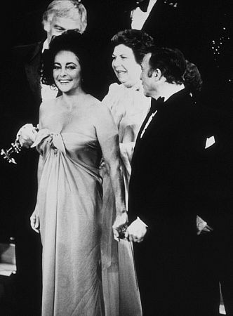 Elizabeth Taylor and Gene Kelly at the Academy Awards C. 1980