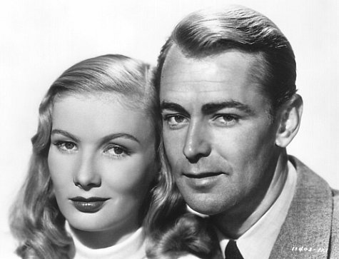 Alan Ladd and Veronica Lake in The Blue Dahlia (1946)