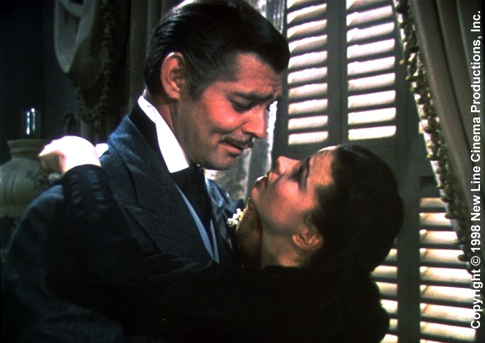 Still of Clark Gable and Vivien Leigh in Gone with the Wind (1939)