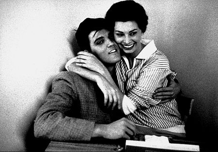 Sophia Loren and Elvis Presley