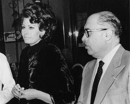 Sophia Loren and husband Carlo Ponti, c. 1961.