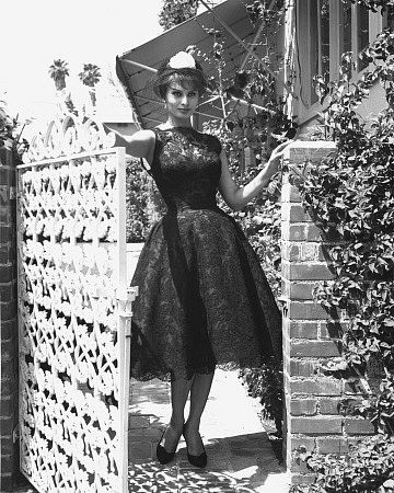 Sophia Loren at home, c 1958.
