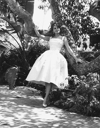 Sophia Loren at home, c. 1958.