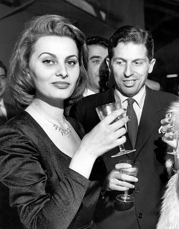 Sophia Loren at a press reception in Rome, 1953 / **I.V.