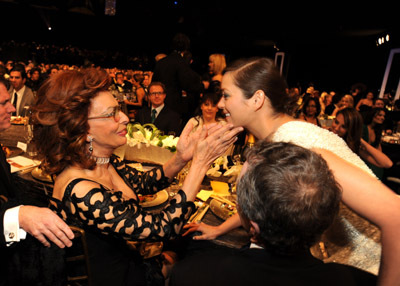 Sophia Loren and Marion Cotillard